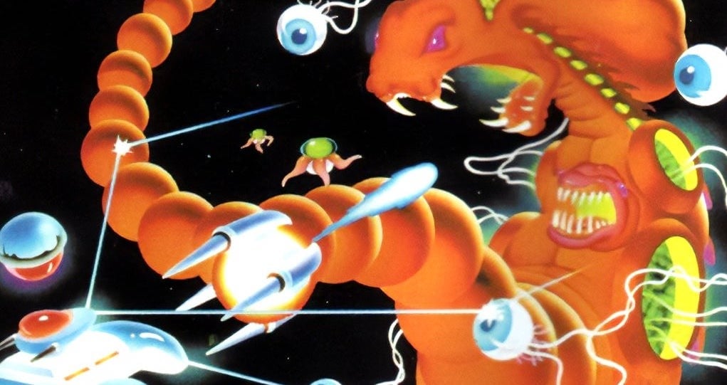 R-Type DX: Music Encore key art showing a retro sci-fi shooter returning on modern platforms