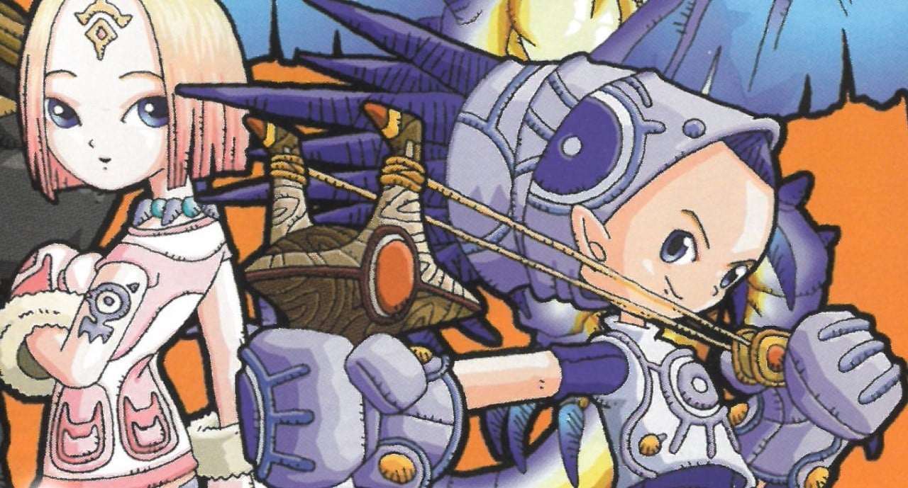 Artwork-style image representing Tiny Bullets on PlayStation with a young adventurer and a tower setting