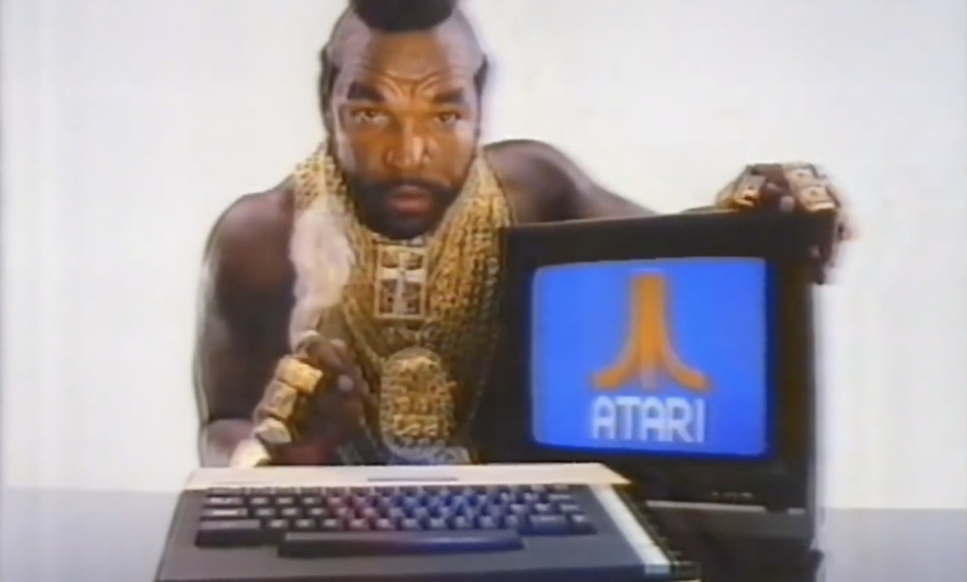 Atari 800XL home computer on a clean retro desk setup