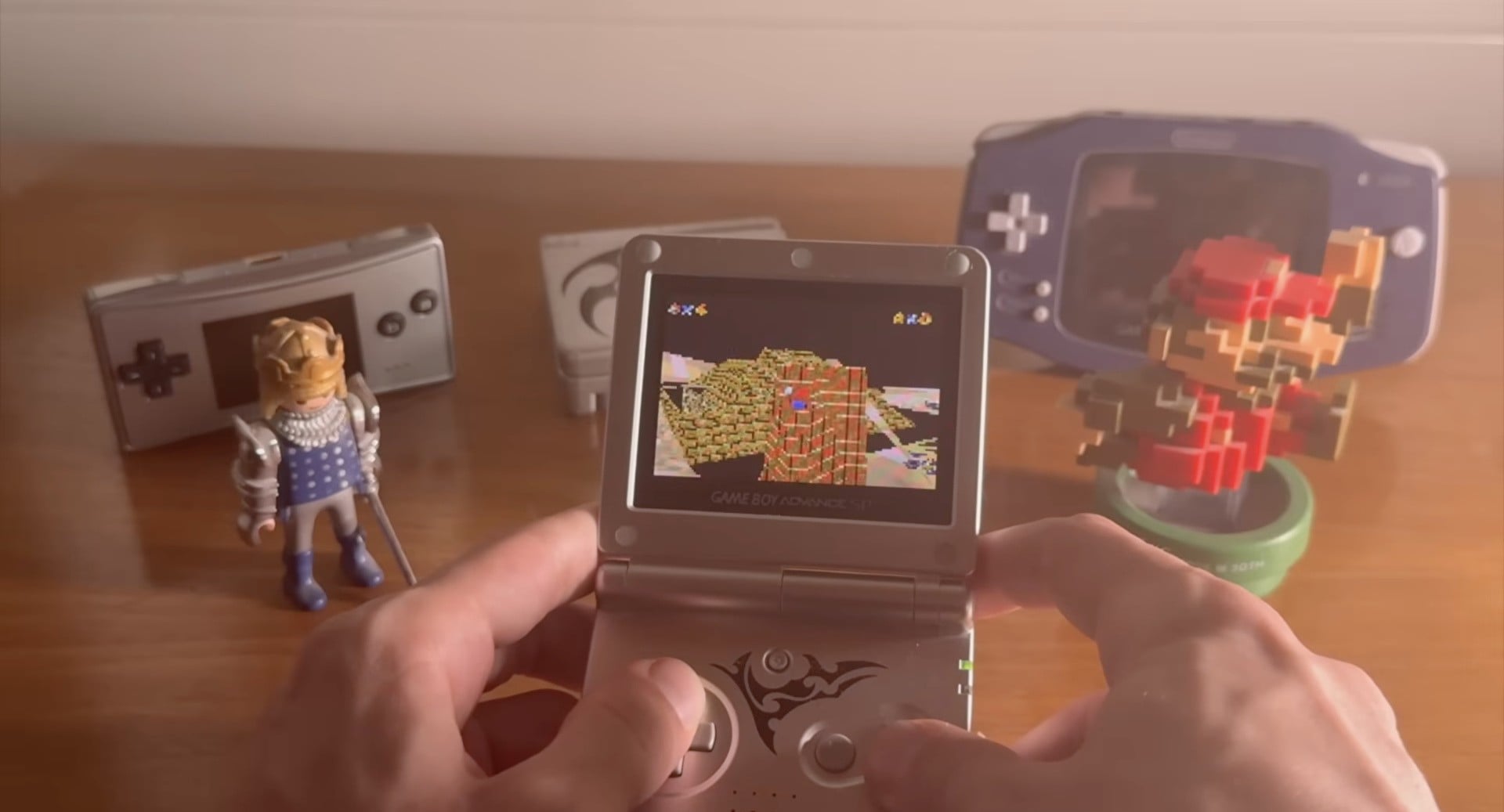 Super Mario 64 running in a fan-made Game Boy Advance port demonstration
