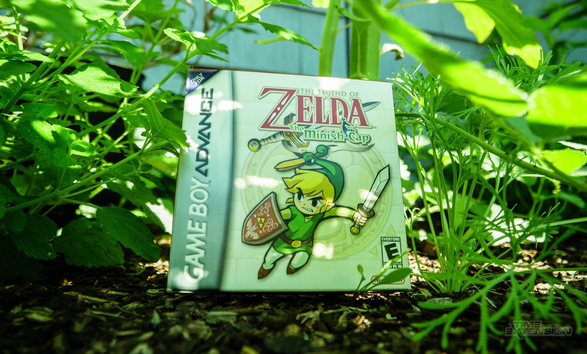 Artwork-style image representing The Legend of Zelda: The Minish Cap running on a PC screen